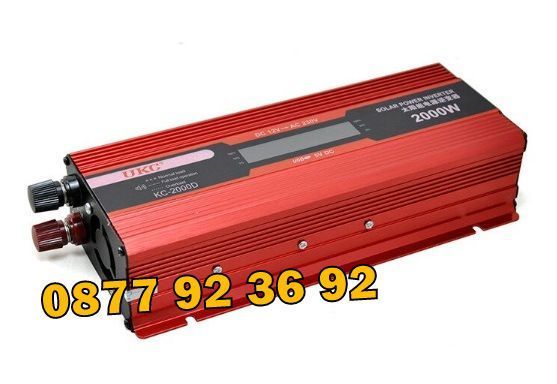 ПРОМОЦИЯ С ДИСПЛЕЙ инвертор UKC 2000W 12V/24V 220V, инвертер 2000В