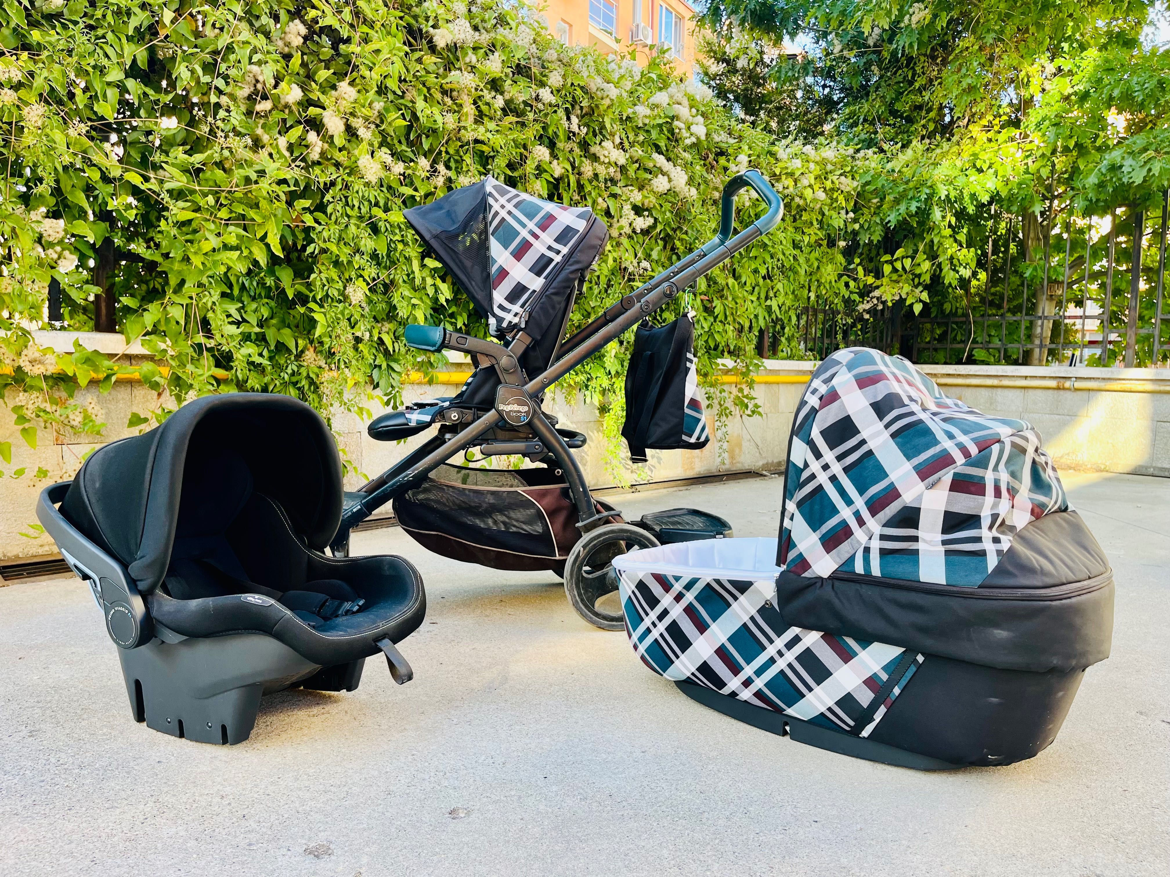 Количка Peg Perego BOOK TARTAN ELITE MODULAR + Izofix Base