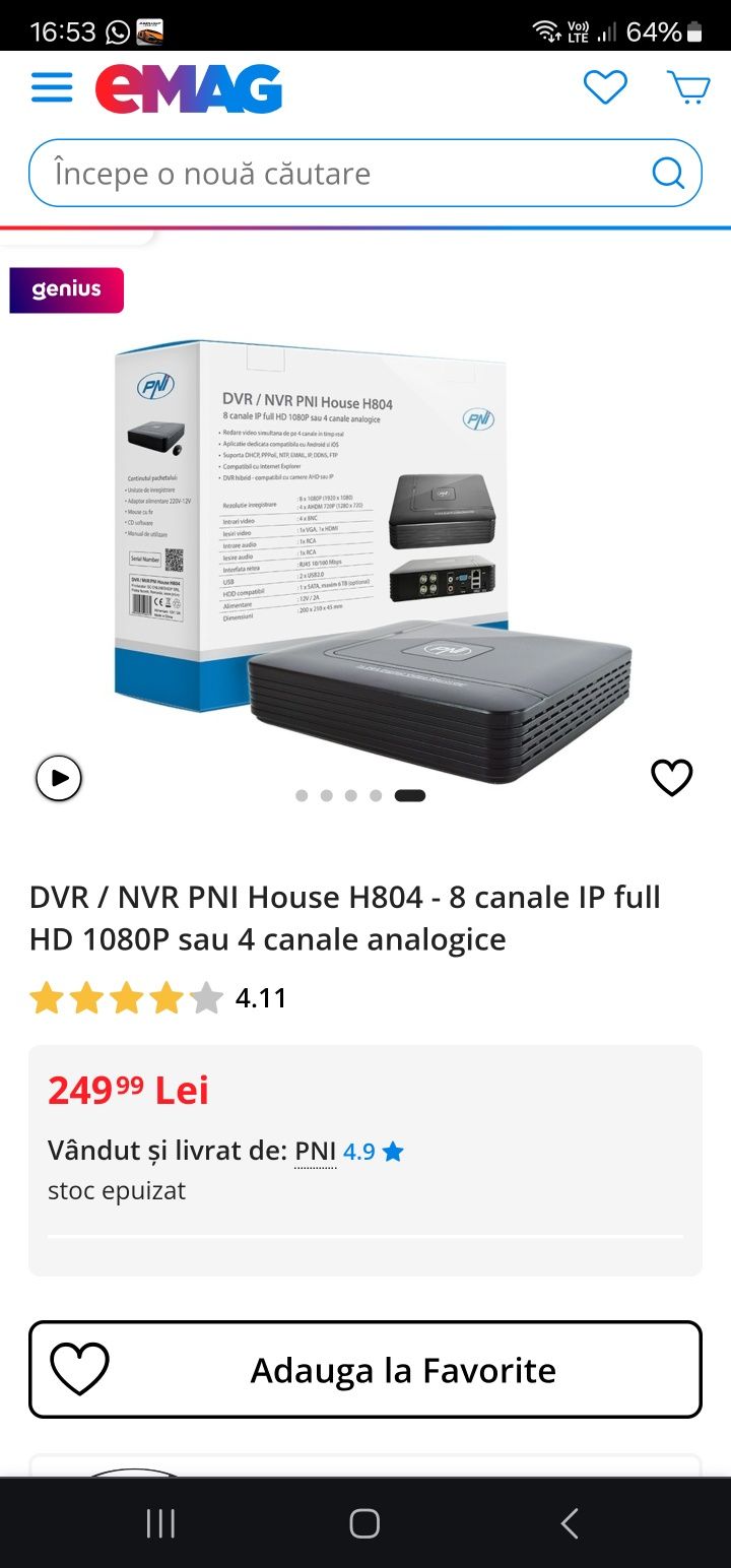 Sistem camere supraveghere