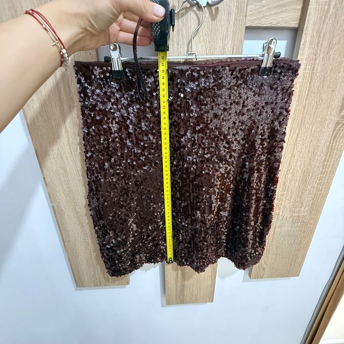 Кафява пола с пайети Reserved