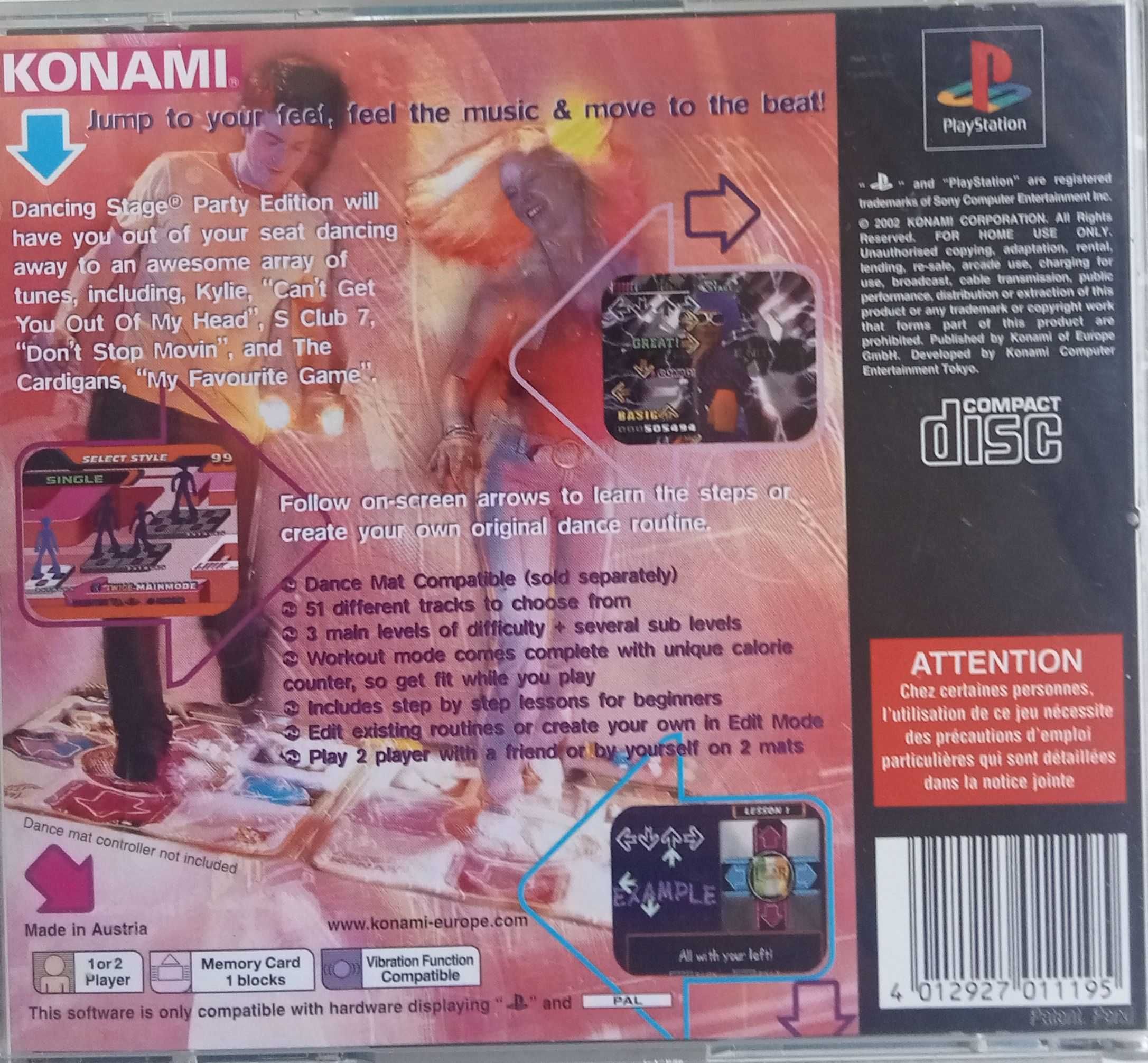 Joc PS1 Playstation Dancing Stage Party Edition