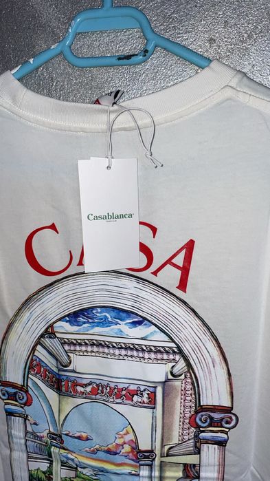 Casa Blanca PREMIUM – Alb cu print | S–XXL)