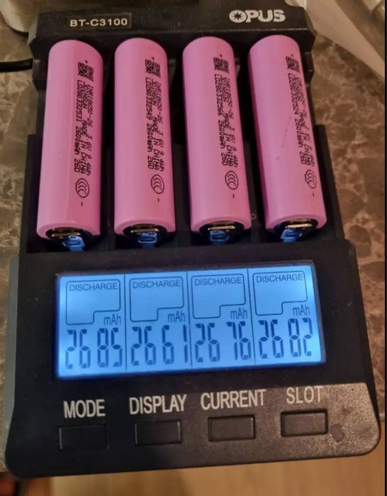 Литий-ионные акумуляторы 18650, 2600 mAh