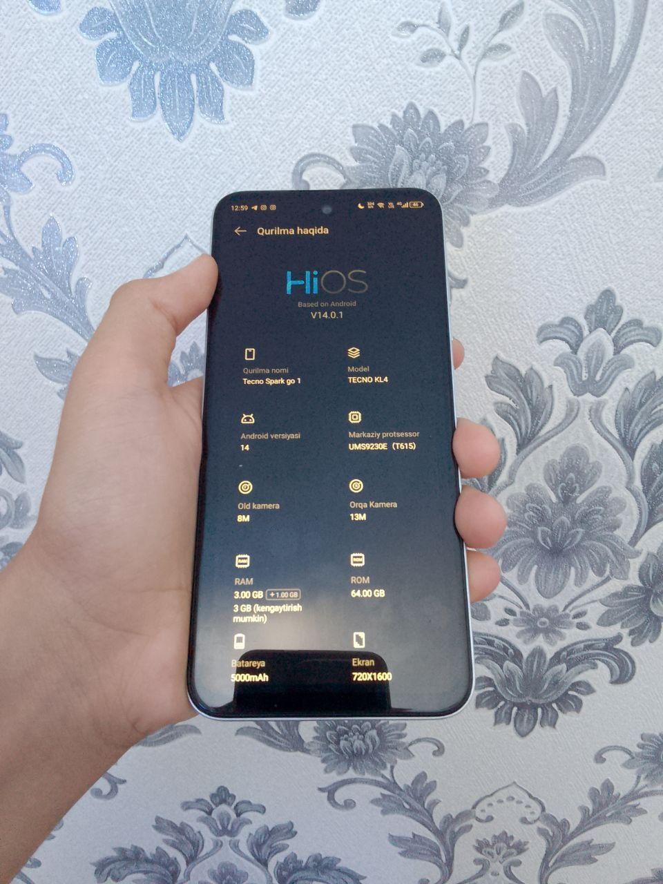 Tecno Spark go 1
