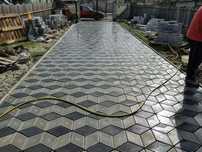 Producator Pavaje si Pavele din beton comprimat model Romb 3D Patinat
