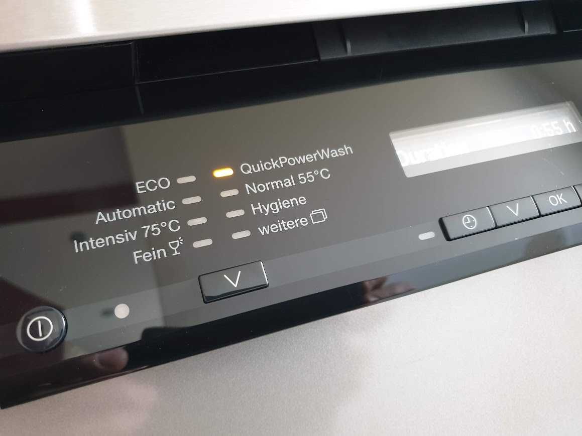 XXL - LED Wi-Fi Чернo Miele Auto Open Съдомиялна - Частично Вграждане