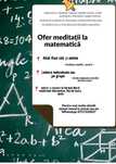 Ofer meditatii la matematica