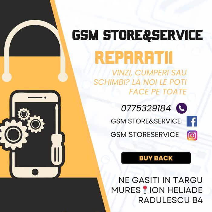 Inlocuire sticla spate, capac  iphone, samsung  etc Gsm Store&Service