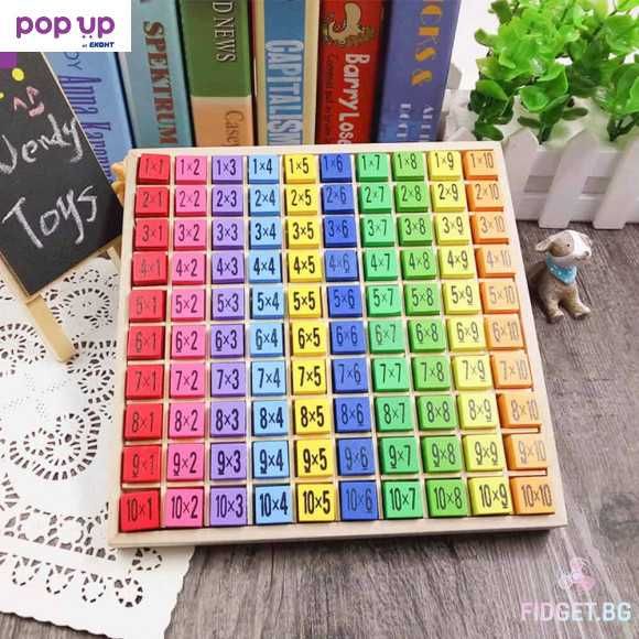 Дървена Таблица За Умножение/Дървена таблица/таблица за умножение