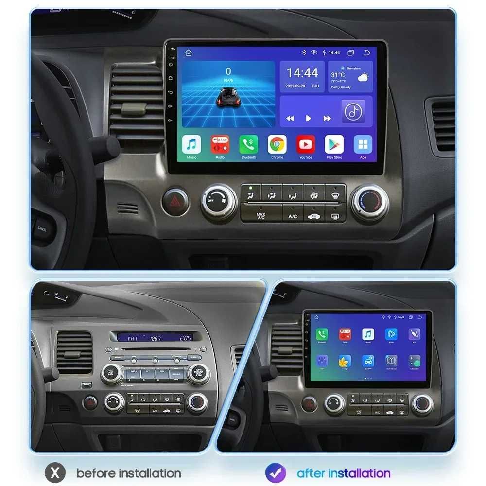 Honda Civic 2006 - 2011 Мултимедия Навигация Android