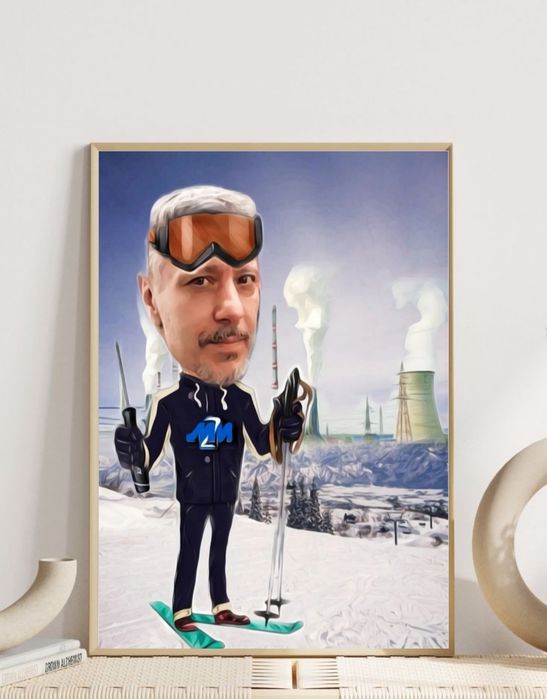 Карикатура и шарж, дигитална картина, подарък