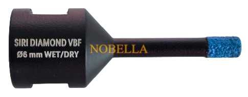 ДИАМАНТЕНА БОРКОРОНА Ø6мм, за ъглошлайф, за отвори в гранитогрес и др.