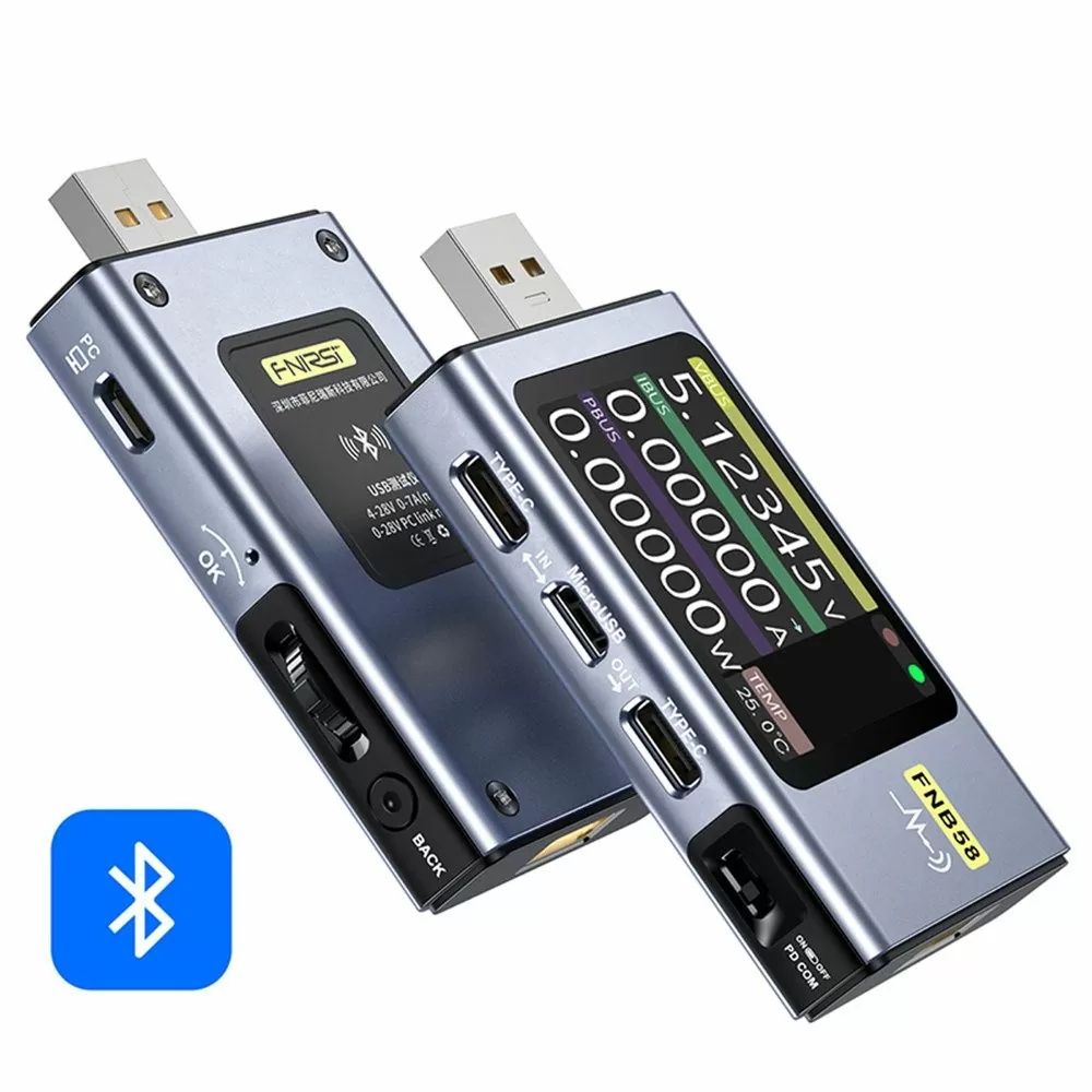 FNIRSI FNB58 USB тестер Bluetooth