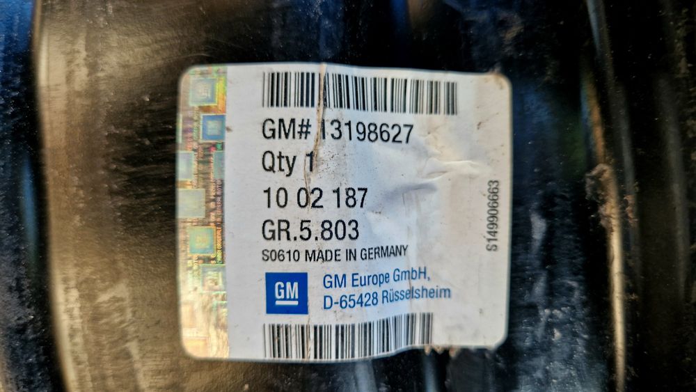 Опел 16 5х110 железни джанти с тасове Opel Astra Vectra Zafira 5x110