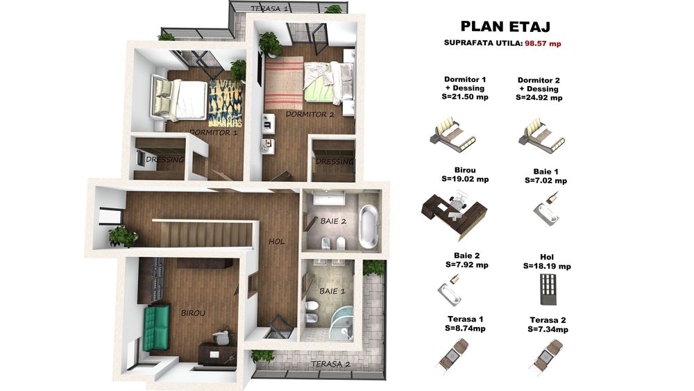 Proiecte de arhitectură case eficiente, moderne și bine structurate