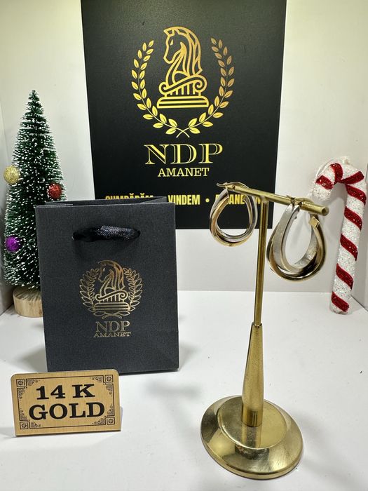 NDP Amanet NON-STOP Calea Vitan Nr. 121 Cercei Aur Galben 14K (39190)