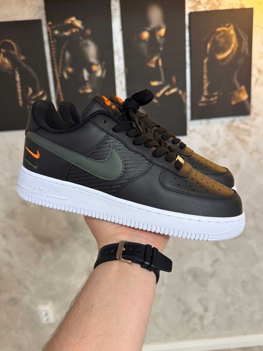 Adidasi Barbati Nike Air Force 1 Black & Gray!