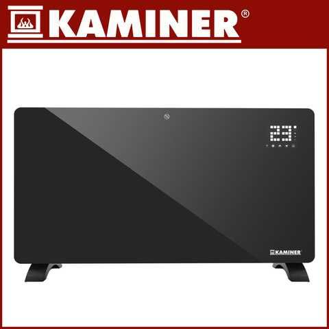 Стъклен електрически конвектор Zelva Kaminer с WiFi управление, 2500W