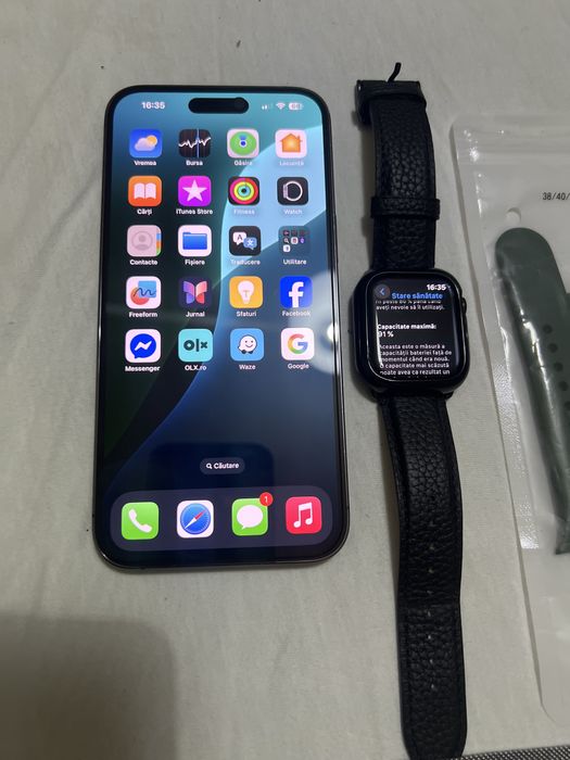 Iphone 14 pro max și apple watch seria 7 gps