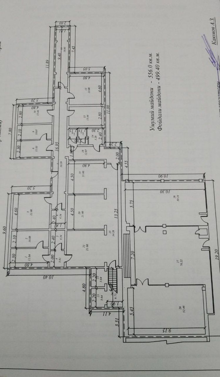 Ofes Arenda 550m2 Abay Karzinka