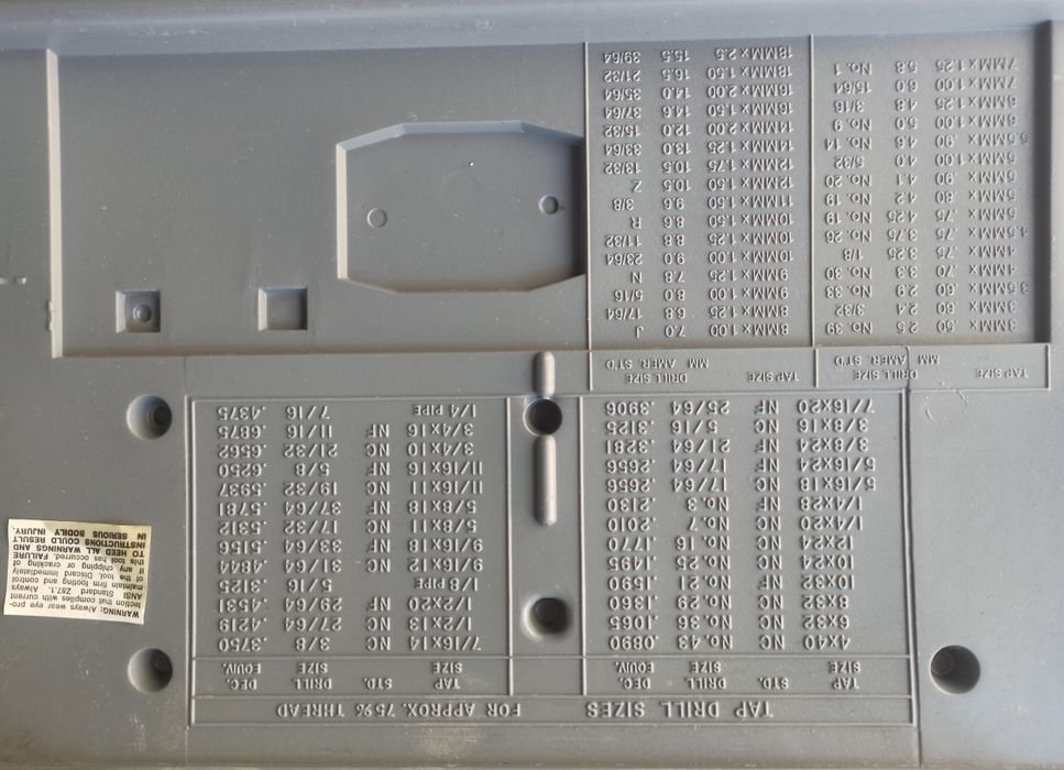 Набор дюймовых метчиков и плашек CRAFTSMAN (США)