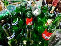 Sticle de sticle pentru reciclare