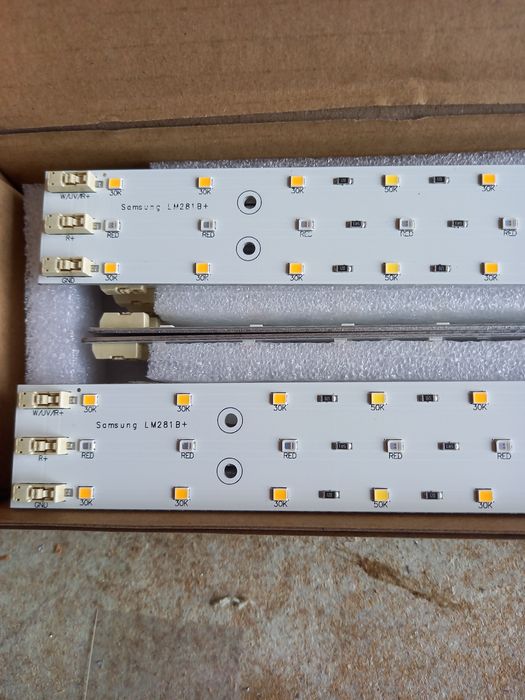 За оранжерии, за растения - LED Grow chip 50W 380-840nm. Розови и бели