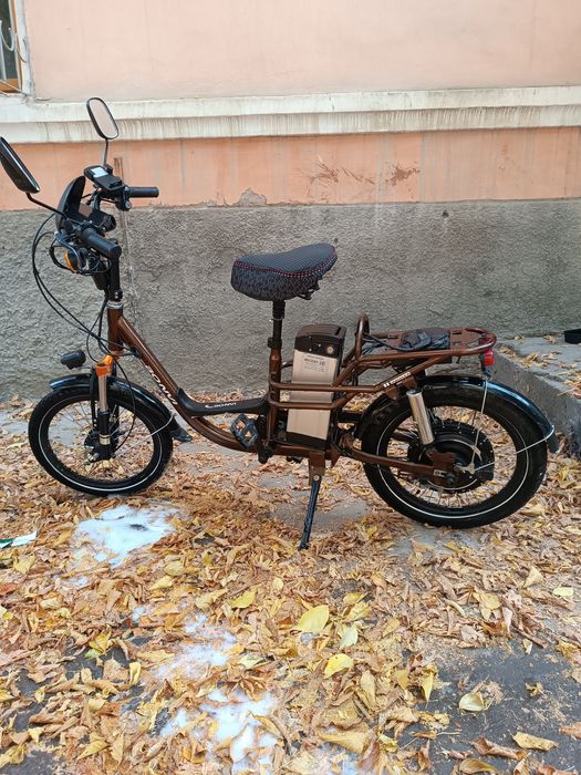 Продаю электровеалосипед литионовый акумулятор 48v 20ah запас хода 70к