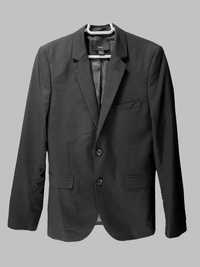Costum elegant barbati H&M negru, marime 44 (S), slim fit