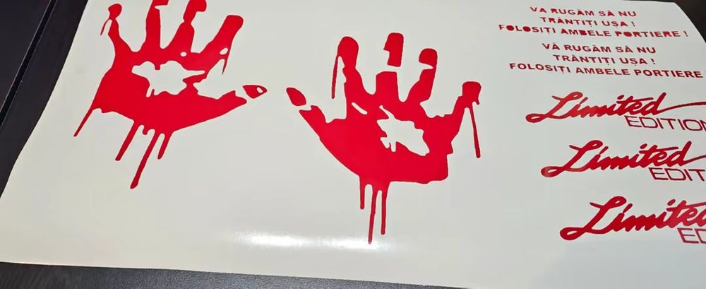 Stickere auto/casa, etichete. Livrare si la Easybox