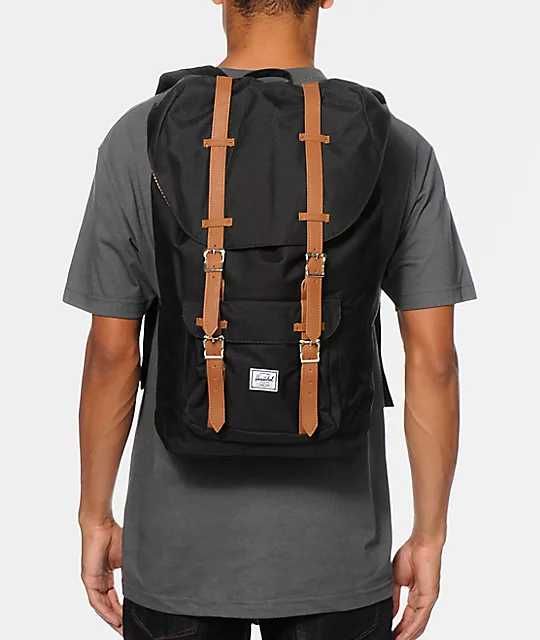 Herschel Little America оригинална черна раница 25L