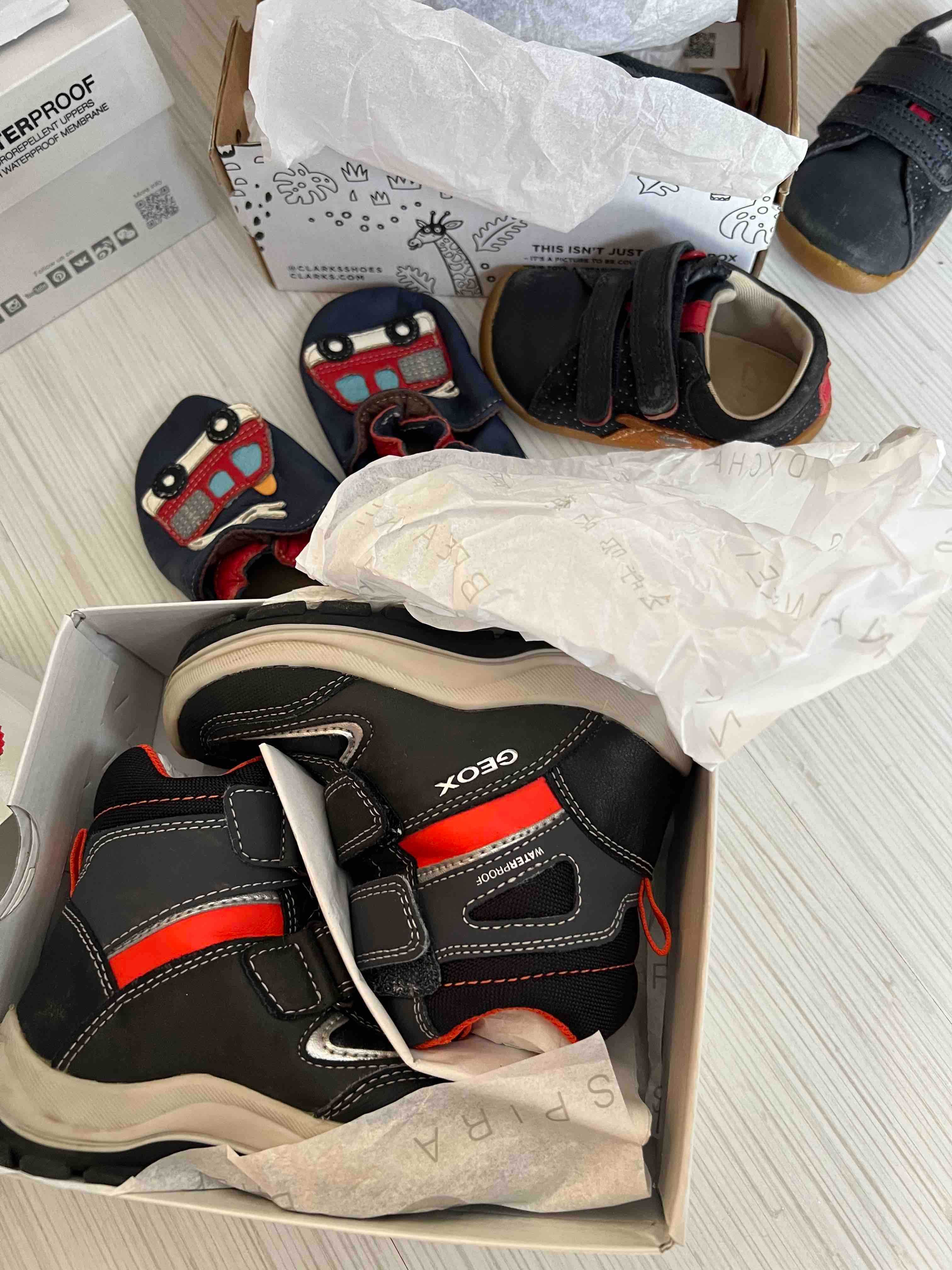 Детски обувки Geox, Clarks, Emu, Crocs