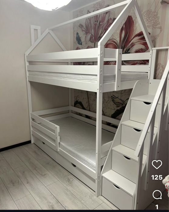 Детская кровать двухярусная