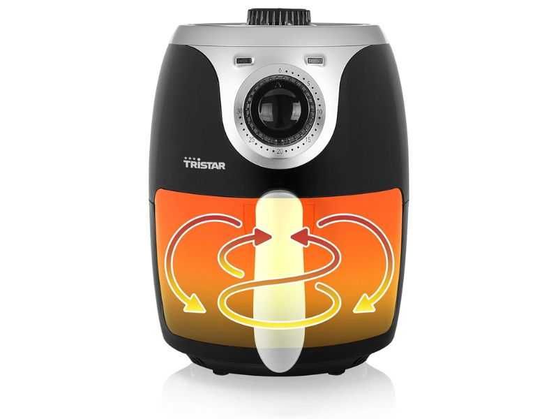 Компактен Еър фрайър 2L, Черен Tristar FR-6980 Crispy Mini