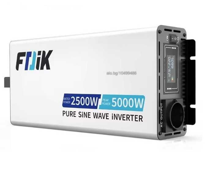 Invertor FDiK S3 5000W 12V sau 24V, sinus pur ecran LCD