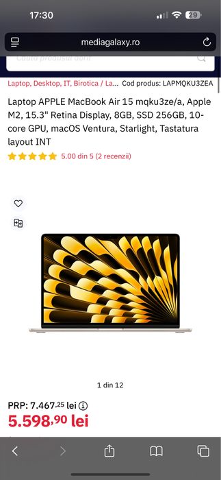 Vand/Schimb MacBook AIR 15 SIGILAT