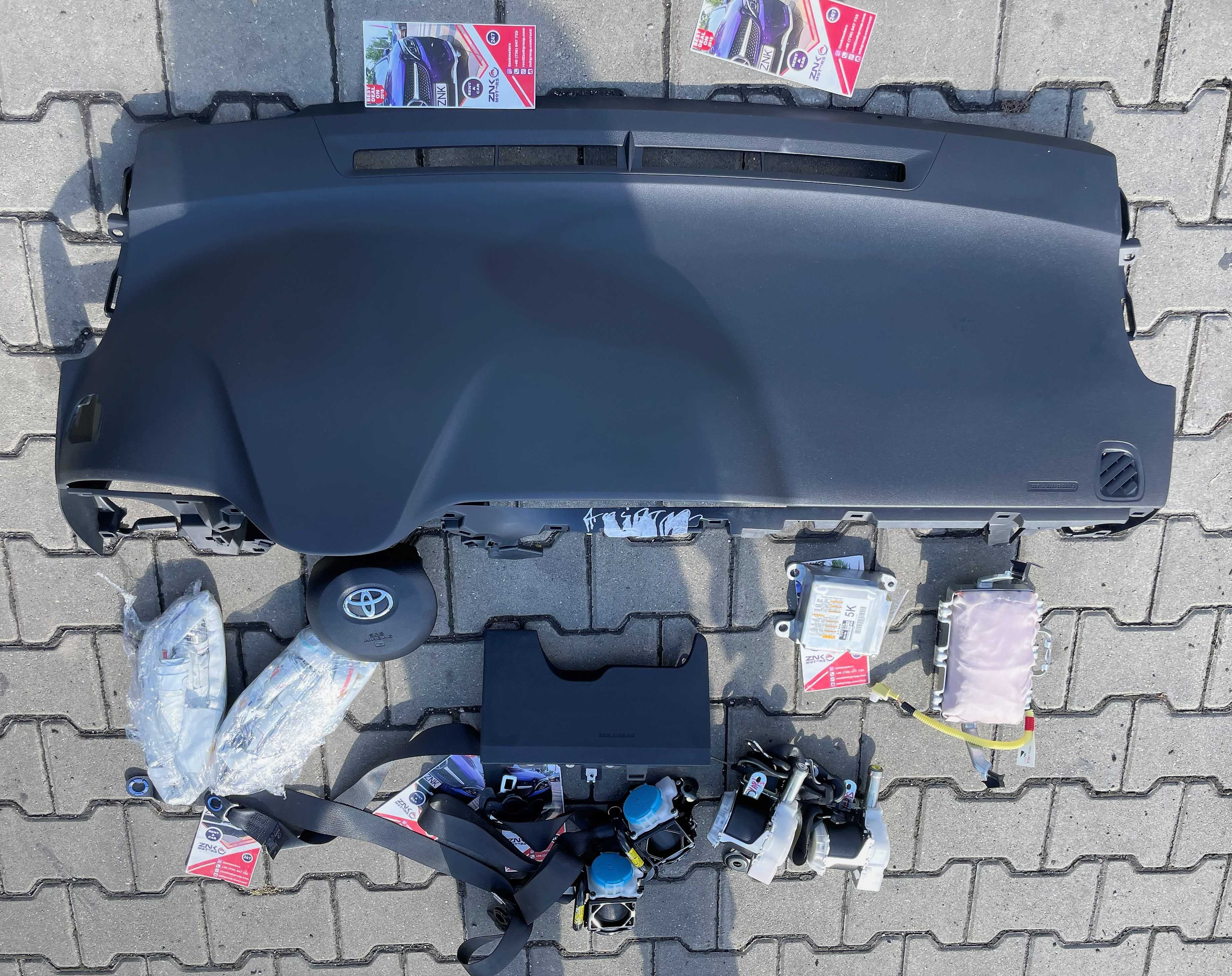 Toyota Yaris III 2015-2019 kit airbag plansa bord set centuri cortine