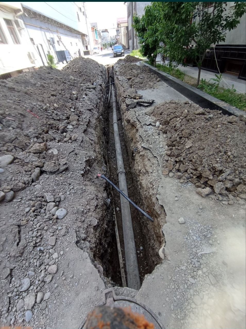 Канализатся, Траншея,  Ўра(Яма), Стяжка.  Демонтажт, Кладка Битон