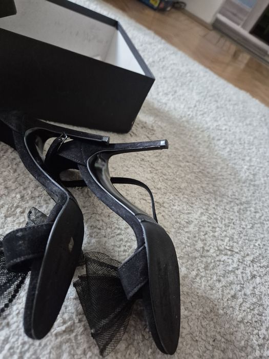 Sandale elegante negre 35 Anna CORI