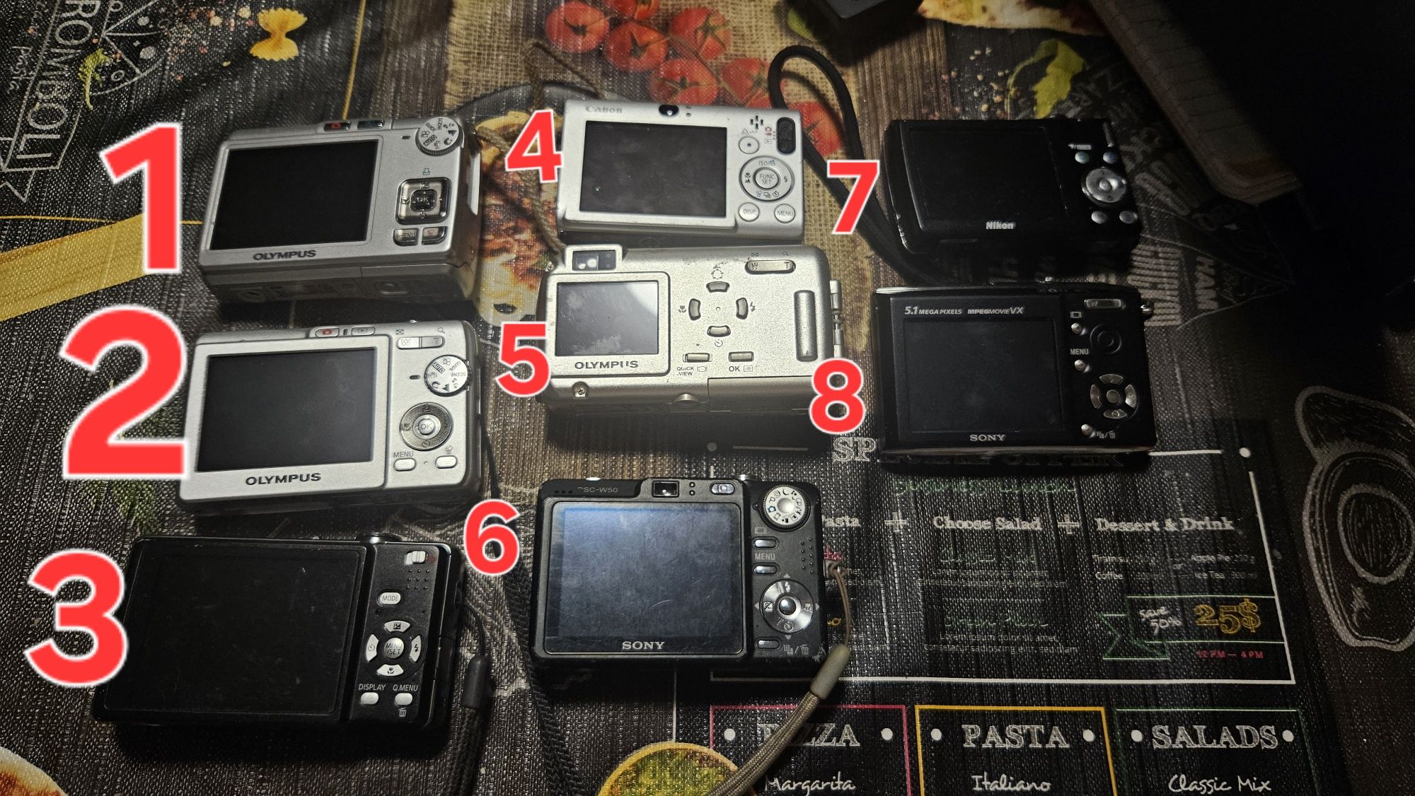 ЛОТ от Дигитални фотоапарати Sony, Panasonic, Nikon, Olympus, Canon