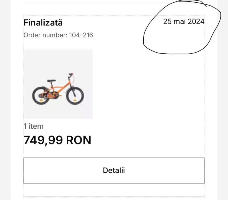 Vand bicicleta copii Decathlon