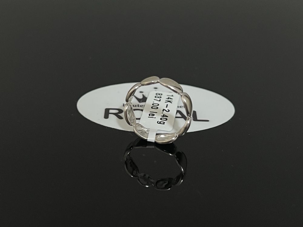 Bijuteria Royal CB : Inel dama aur alb 14k 2,40gr