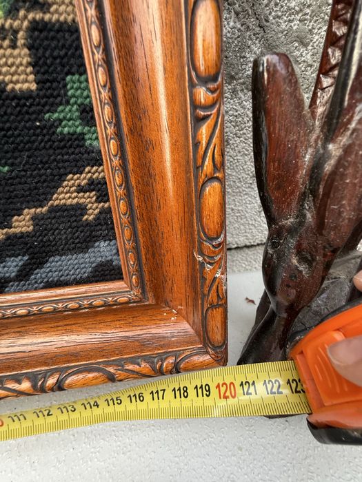 ФРЕНСКИ ВНОС: винтидж машинен гоблен „Селски пейзаж“