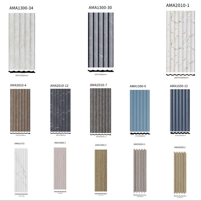 Panouri Decorative Riflaje Polimer  începând de la 45lei