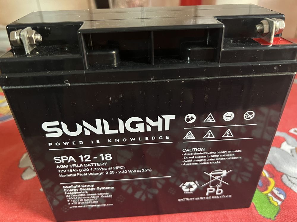 Acumulator VRLA Sunlight SA12-18