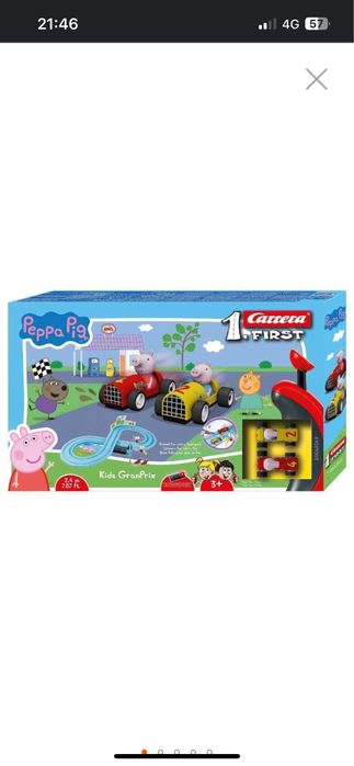 Писта с 2 коли и дистанционни Carrera Peppa  Pig