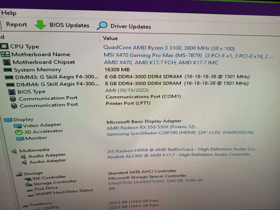 Kit gaming, MSI X470 Gaming PRO Max + Ryzen 3 3100/ i7 7700