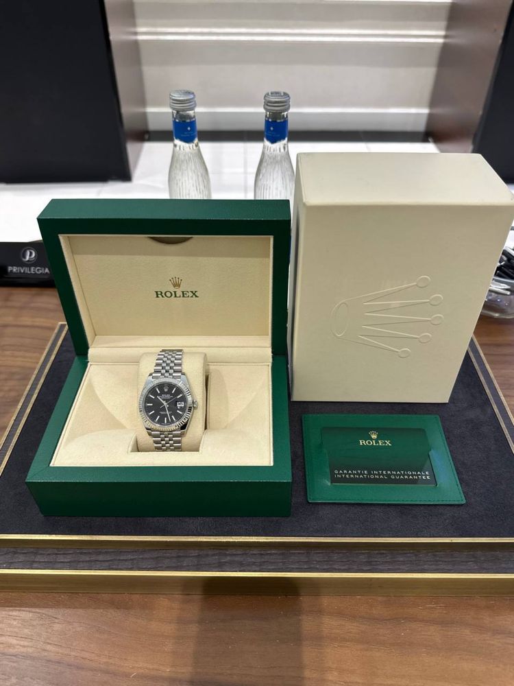 Rolex Datejust 41mm Steel and White Gold 126334 BLACK