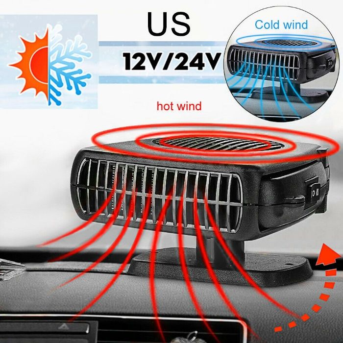 Електрическа печка/вентилатор за автомобил-12V 150W Размразяване парно