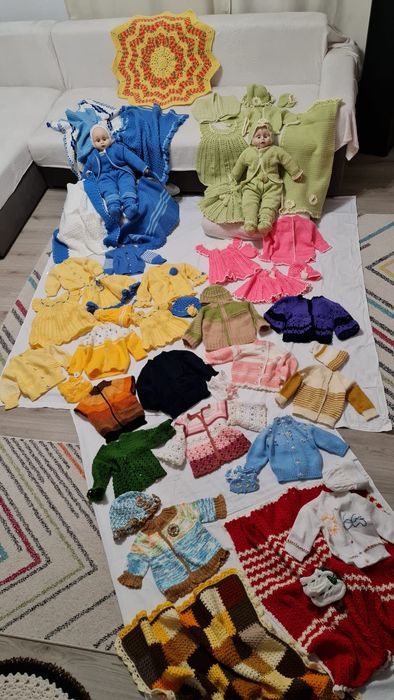 Hăinuțe copii handmade croșetate, tricotate